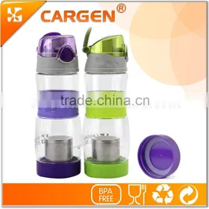 Clear Plastic Kids Sport Tea Strainer Water Bottle thumbnail-4