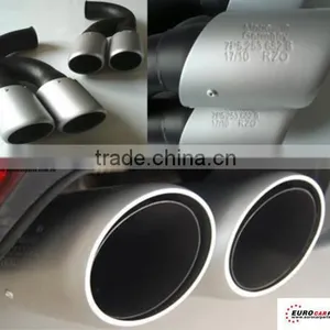 Pors Turbo V8 Style 11~ Muffler Tips Stainless Steel thumbnail-1