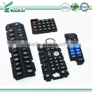 Laser Etched Silicone Keypad, Silicone, LED Backlight, Graphic Can be Shown by Using Laser Etching Technology thumbnail-1