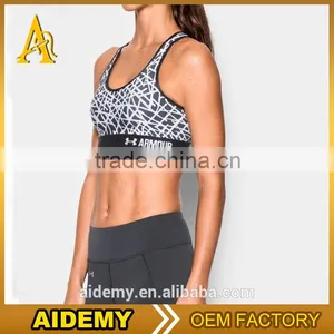 Nylon Spandex Bras Dry Fit Womens Gym Wear Sexy Yoga Bra Wholesale Sports Bra thumbnail-4