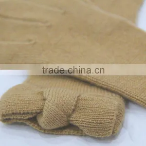 Women's Pure Cashmere Skintight Winter Gloves With Bowknot thumbnail-4