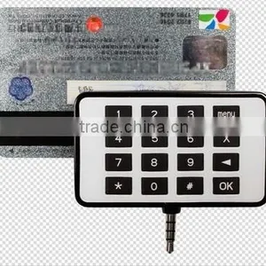 EMV Magnetic Smart Card Reader Mobile Magnetic Card Reader With 3.5mm Audio Jack thumbnail-1