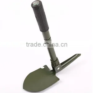 Survival Trowel Pickaxe Sapper Tool 5 in 1 Mini Folding Shovel With Saw Opener China Origin thumbnail-5
