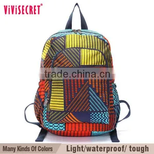 Comfortable Design Nylon Pink Quilted School Backpack for College Student thumbnail-2