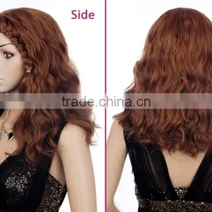 Blonde Synthetic Box Braid Jewish Wig Kinky Twist Braided Lace Wig thumbnail-3