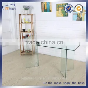 Full Glass Dining Table With Modern Design Room Furniture thumbnail-1