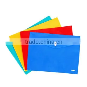 A4 Solid Color PP Buckle File Pocket thumbnail-1
