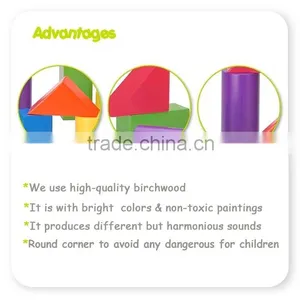 Colorful Wooden Soud Blocks Confirm to CE/EN71/ASTM F963 Safety Standards thumbnail-3
