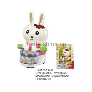 Music Toys for Kid Electric Rabbit Play Drum Kid Toy With Light thumbnail-1