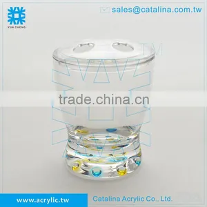 3D Bubble Pattern Tumbler, Mug Cups Acrylic Bathroom Accessories thumbnail-2