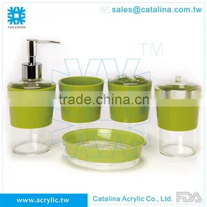 Tooth Brush, Set or Separate of Tumbler Cotton Jar Lotion Dispenser Soap Dish Acrylic Bathroom Accessory thumbnail-5