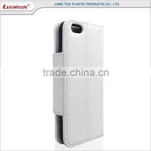 Hit Color Wallet Style Genuine Leather Phone Case for Iphone 7 6 5 4 s c se Plus thumbnail-4