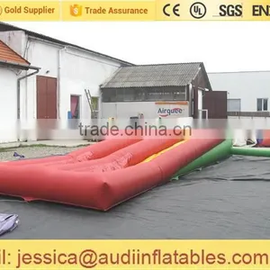 Inflatable Twin Lane Water Slide on Land for Sale thumbnail-4