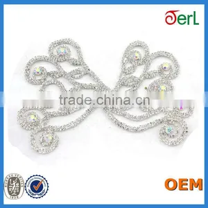 New! Fashion Sewing On Wedding Cake Crystal Rhinestone Trims for Dresses thumbnail-1