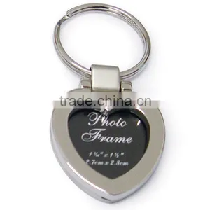 Fashion Metal Heart-shaped Photo Frame Key Chain thumbnail-1