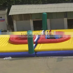 Inflatable Volleyball Court With Trampoline for Adults thumbnail-4