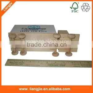 Car Shape Wooden Pallet Memo Cube,custom Shape Paper Cube,container Shape Note Cube thumbnail-3