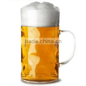 High Quality 1000ml Clear Plastic Beer Mug for Promotional thumbnail-1