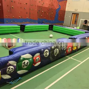 Cheap and Popular Inflatable Billiards Football Games/Indoor Football Snooker Field on Ground/Large Inflatable Snooker Field thumbnail-3