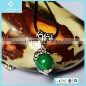 Natural Crystal Agate Druzy Beads With Silver Leaf Pendant Jewellery 2015 thumbnail-3