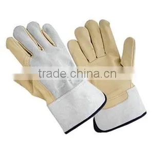 Welding Gloves/Grain Leather Gloves/Cow Split Leather Gloves thumbnail-1