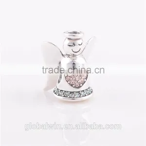 Wholesale 925 Sterling Silver Angel Floating Pendants Jewelry thumbnail-6
