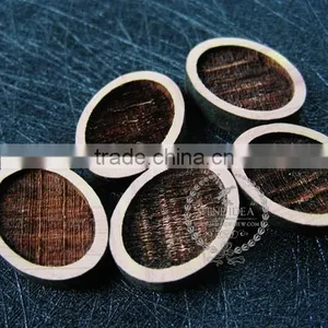 18*13mm Setting Size Vintage Style Natual Log Wood Bezel Oval Pendant Setting DIY Findings Supplies 1421082 thumbnail-3