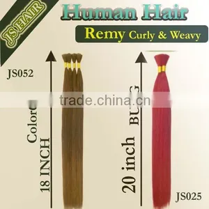 NEW PROMOTED HAIR BULK - LOGO DESIGNED - HUMAN HAIR BULK 100% - DYED HAIR thumbnail-1