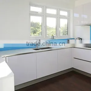 White and Blue Kitchen Furniture Turkey Afforbable Ktichen Cabinet thumbnail-4