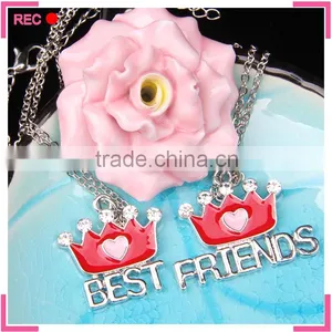 Necklaces Best Girlfriends With Crown Pendant, Necklaces Fashion Chinese thumbnail-1