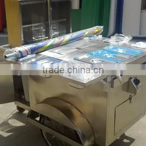 Well Structured Bicycle Bike Hotdog Food Cart, Mobile Food Trailer With Wind Umbrella thumbnail-6
