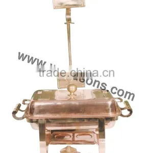 New Design Handmade Party Supplies Chafing Dish | Brass Plated Handmade Chafing Dish | Deluxe Chafing Dish thumbnail-1
