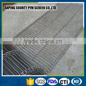 SGS Approvaled Different Open Mesh Size 304 Stainless Steel Metal Mesh Conveyor Belt thumbnail-1