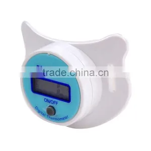 Portable Digital LCD Pacifier Thermometer Baby Nipple Soft Safe Mouth Nipple Temperature Pacifier Chain Clip Holder VCI24 P20 thumbnail-3