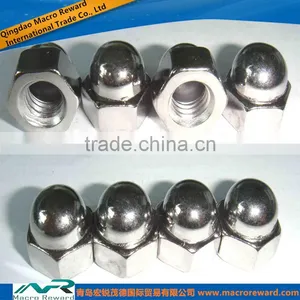 Q235 304 316 Plated Steel Cap Nut Nylon Cap Nut of ASTM SAE ISO Standard thumbnail-1
