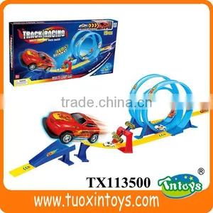 Toy Rubber Track, Battery Operated Kids Toy Race Cars Track thumbnail-1