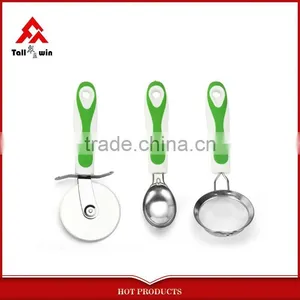 2015 New!!!Stainless Steel Kitchen Gadgets Tools,color Handle Cooking Set thumbnail-2