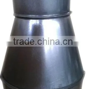 Best Price 6 x 4 Inch Heavy Duty Galvanized Steel Round Air Duct Reducer Connector for Indoor Grow Greenhouse Ventilation System thumbnail-1
