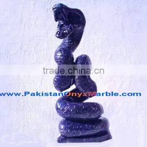 EXPORT QUALITY ANIMALS CARVING LAPIS LAZULI HANDICRAFTS thumbnail-4