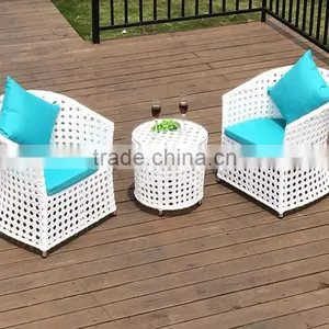 White Outdoor Rattan Chair, Garden White Chair thumbnail-1