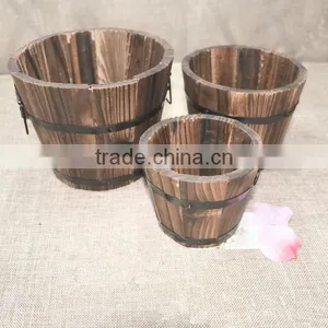 Outdoor Wooden Flower Pot, Wood Planter, Planter Box thumbnail-5