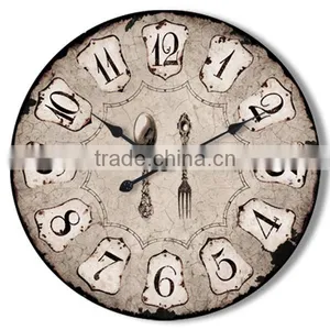 Old Antique Wall Clock Wooden Wall Clock MDF Wall Clock Wholesale thumbnail-1