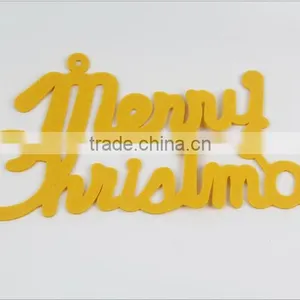 40cm Non-woven Fabrics Yellow English Letters Cards Merry Christmas Letters The Christmas Tree Decorations thumbnail-2