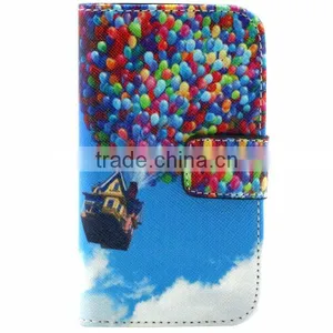 Cheap PU Leather Phone Case Flip Leather Holster Protective Back Covers for Samsung 8190 thumbnail-3