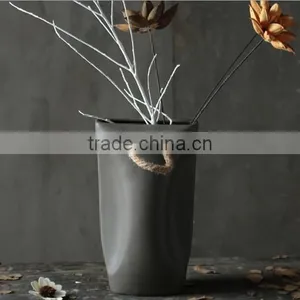 Ceremic Modern Design Bag Shape Flower Vase thumbnail-5