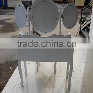 Jasmine Dressing Table Set With Adjustable Oval Mirror And Stool YD-E-1 Knock Down Package 90*40*148cm thumbnail-6