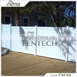 White Privacy Vinyl Fence Panels for Garden Fence Yard Fence thumbnail-1