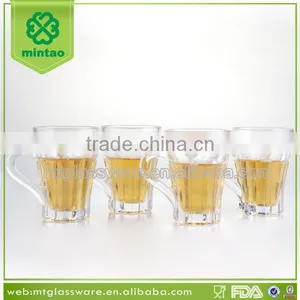 Clear Machine Made Beer Glass Mug With Handle thumbnail-1