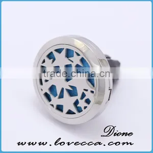 Stainless Steel Aromatherapy Diffuser Locket for Car, Car Vent Clip Diffuser, Car Freshener Clip thumbnail-2