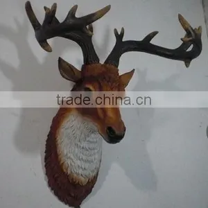 Guo Hao 2015 Custom Resin Advent Decoration Items, Deer Head Figurein for Home Decoration thumbnail-1